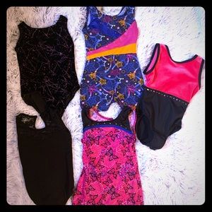 Girls leotards set of 5